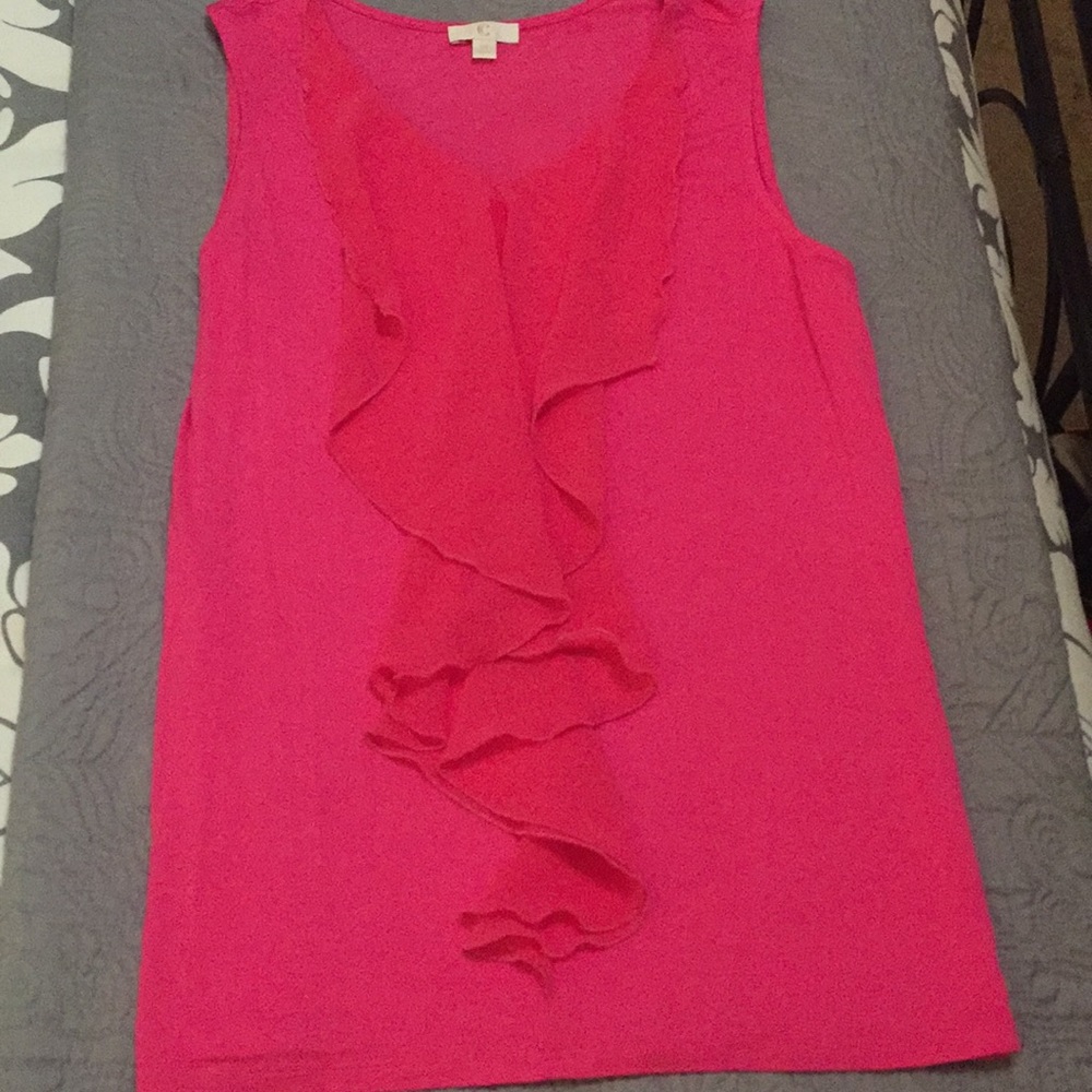 Hot pink sleeveless top
